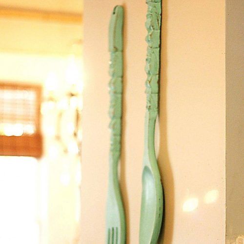 Oversized Cutlery Wall Art (Photo 15 of 20)