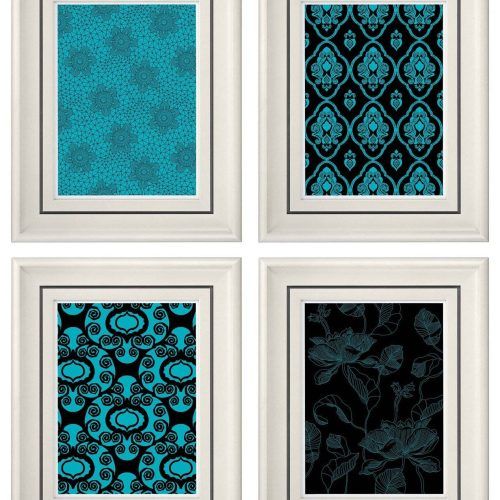 Turquoise And Black Wall Art (Photo 2 of 20)
