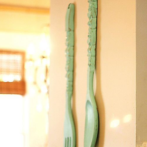 Giant Fork And Spoon Wall Art (Photo 8 of 25)
