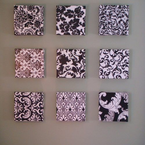 Black And White Fabric Wall Art (Photo 5 of 15)