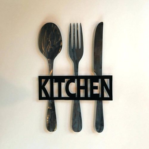 Big Spoon And Fork Wall Decor (Photo 11 of 30)