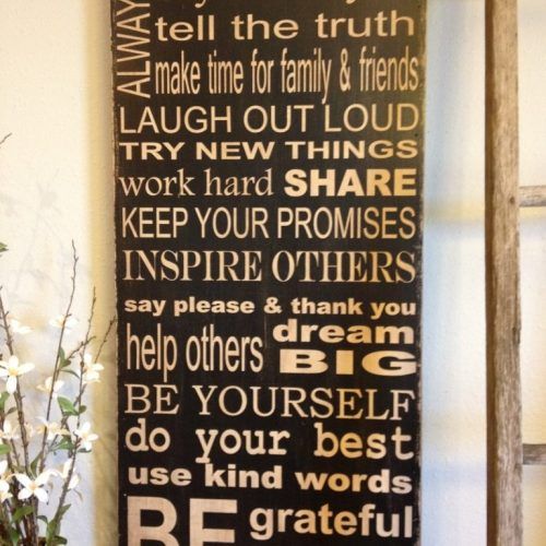 Family Rules Wall Art (Photo 5 of 20)