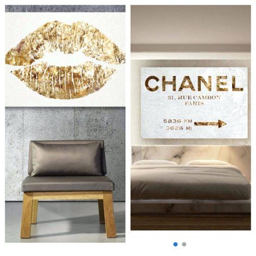 Coco Chanel Wall Stickers (Photo 10 of 30)