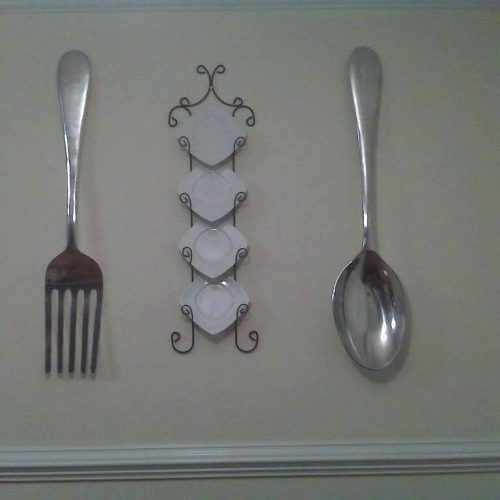 Big Spoon And Fork Wall Decor (Photo 20 of 30)