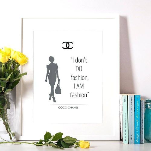 Coco Chanel Quotes Framed Wall Art (Photo 4 of 30)