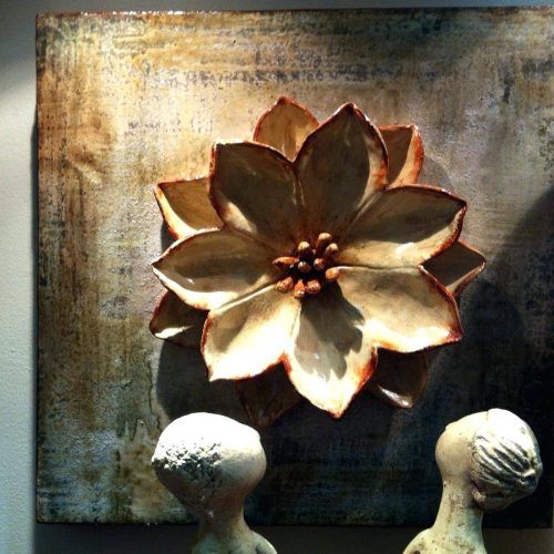 Ceramic Flower Wall Art (Photo 17 of 30)