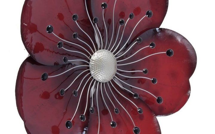 The 30 Best Collection of Metal Poppy Wall Art