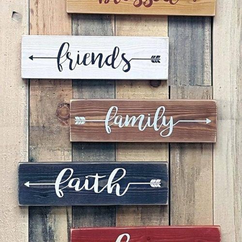 Wooden Word Wall Art (Photo 6 of 30)