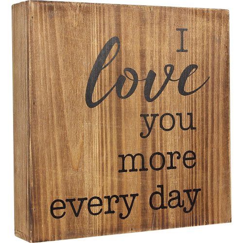 'Love You More' Wood Wall Decor (Photo 5 of 20)