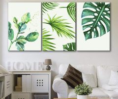  Best 20+ of Tropical Leaves Wall Art