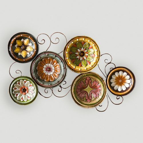 Scattered Metal Italian Plates Wall Decor (Photo 6 of 20)