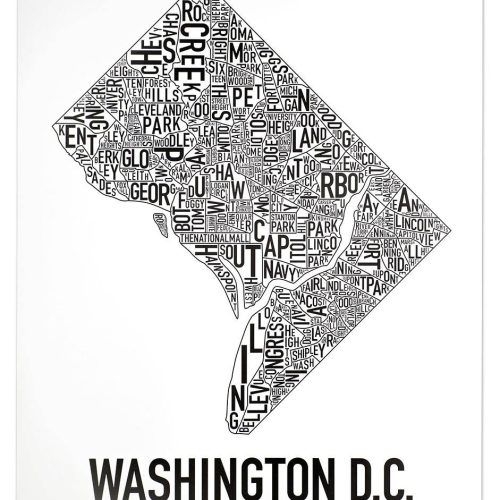 Washington Dc Map Wall Art (Photo 5 of 20)