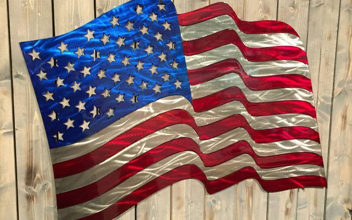 20 The Best American Flag Metal Wall Art
