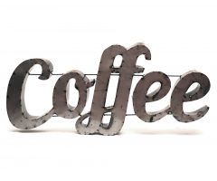 The Best Coffee Sign with Rebar Wall Decor