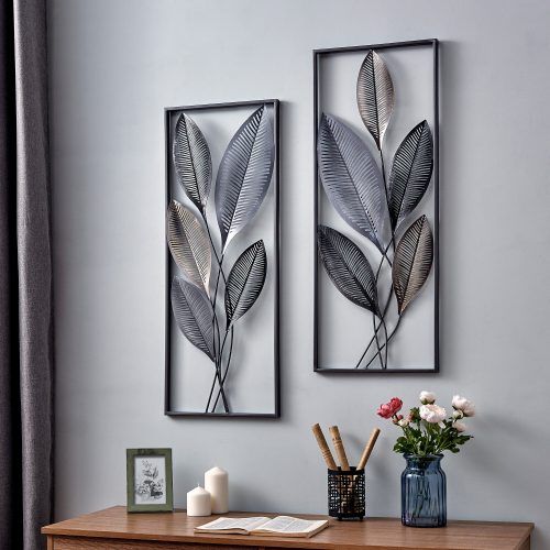 Contemporary Iron Leaves Wall Decor By Winston Porter (Photo 6 of 20)
