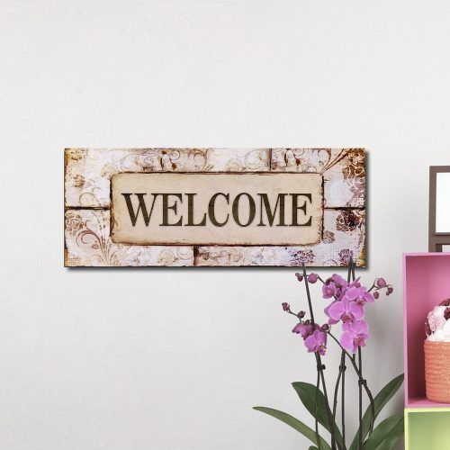 In-A-Word "welcome" Wall Decor (Photo 6 of 20)