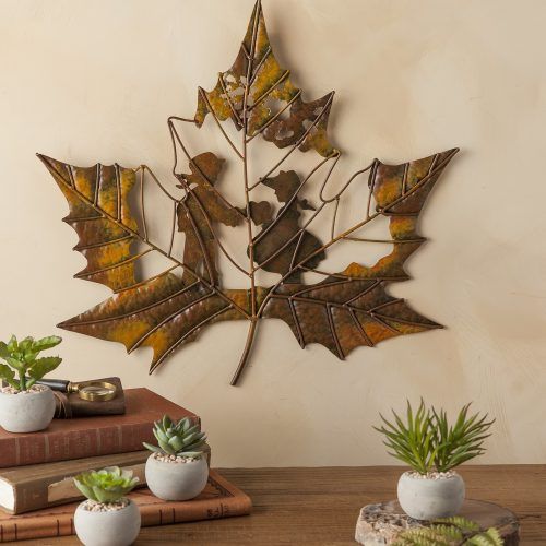 Metal Leaf Wall Decor By Red Barrel Studio (Photo 15 of 20)