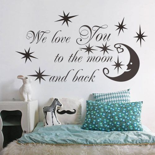 I Love You To The Moon And Back Wall Art (Photo 7 of 20)