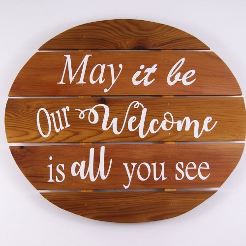 Tree Welcome Sign Wall Decor (Photo 12 of 20)