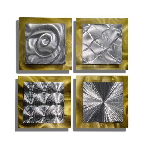 2 Piece Multiple Layer Metal Flower Wall Decor Sets (Photo 4 of 20)