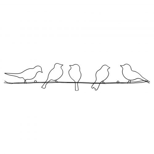 Rioux Birds On A Wire Wall Decor (Photo 3 of 20)