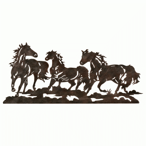 Western Metal Art Silhouettes (Photo 1 of 30)