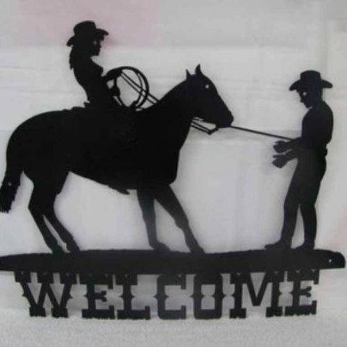 Silhouettes Western Metal Wall Art (Photo 5 of 20)