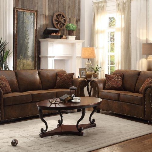Faux Leather Sofas In Chocolate Brown (Photo 10 of 20)
