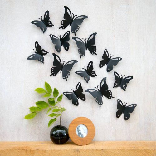 White 3D Butterfly Wall Art (Photo 6 of 20)