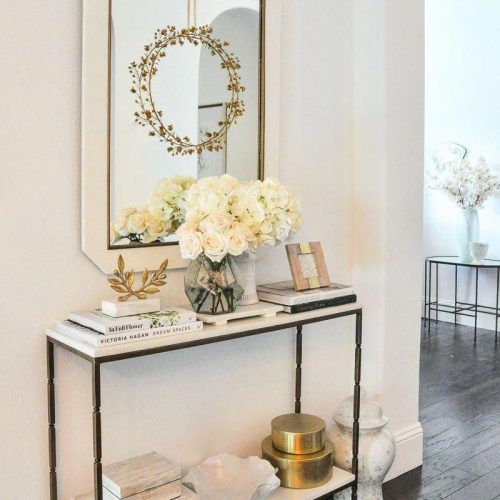 Cream And Gold Console Tables (Photo 17 of 20)