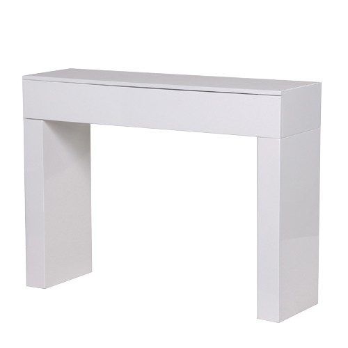 Gloss White Steel Console Tables (Photo 14 of 20)