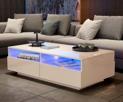 Top 20 of Coffee Tables with Drawers and Led Lights