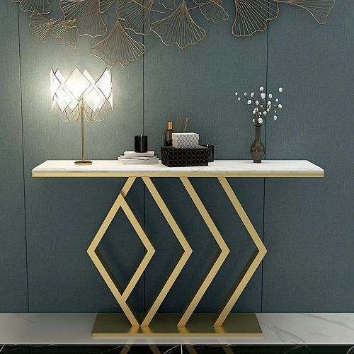 Metallic Gold Modern Console Tables (Photo 1 of 20)