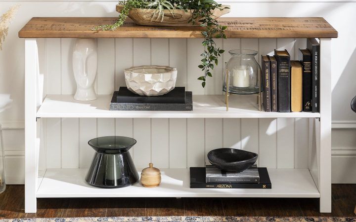 20 Best Collection of Farmhouse Stands with Shelves