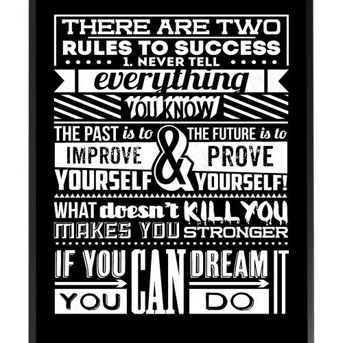 Rectangle Like Yourself Inspirational Typography Wall Plaque (Photo 10 of 20)