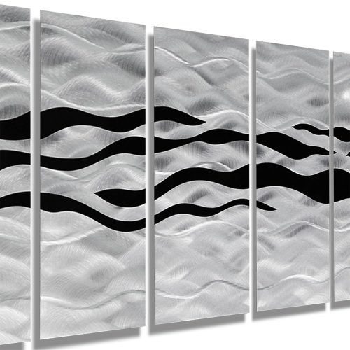 Black And Silver Metal Wall Art (Photo 8 of 20)