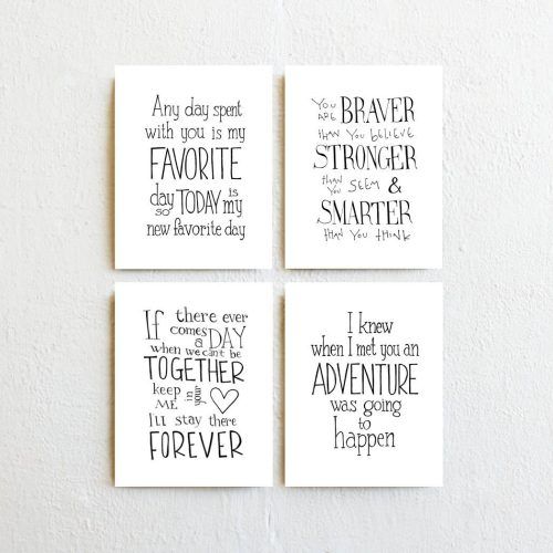 Winnie The Pooh Nursery Quotes Wall Art (Photo 4 of 20)