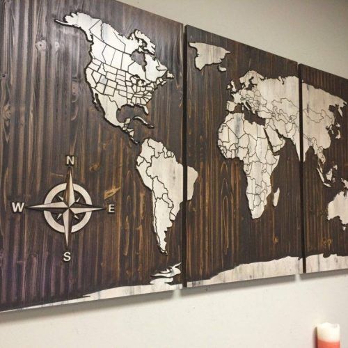 World Map Wood Wall Art (Photo 18 of 20)