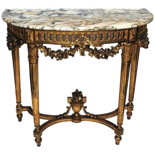 Marble Top Console Tables (Photo 12 of 20)