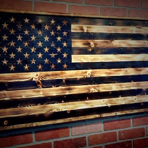 Rustic American Flag Wall Art (Photo 11 of 20)