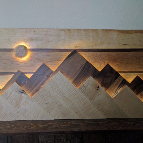 Abstract Flow Wood Wall Art (Photo 3 of 20)