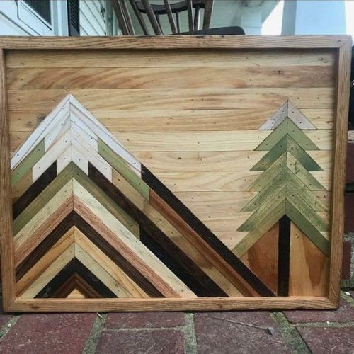 Mountains Wood Wall Art (Photo 9 of 20)