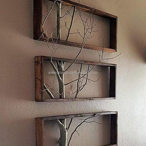 Wall Accents Made From Pallets (Photo 6 of 15)