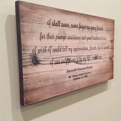 Wood Wall Art Quotes (Photo 12 of 20)