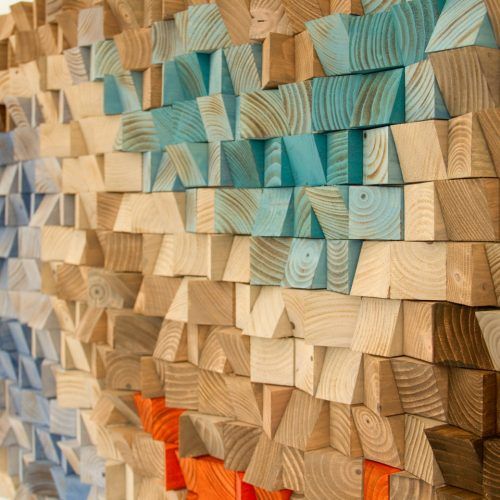Abstract Flow Wood Wall Art (Photo 19 of 20)