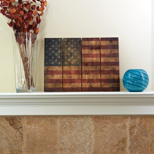 Wooden American Flag Wall Art (Photo 4 of 20)