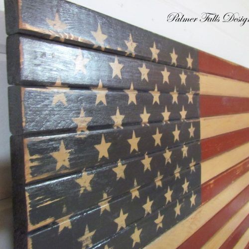 Wooden American Flag Wall Art (Photo 6 of 20)