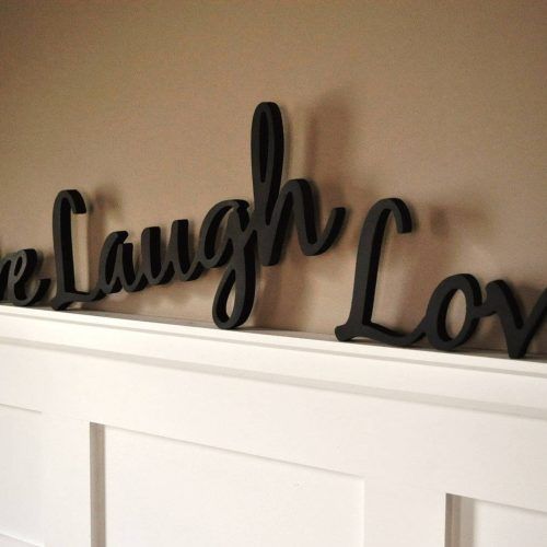 Wooden Words Wall Art (Photo 5 of 30)