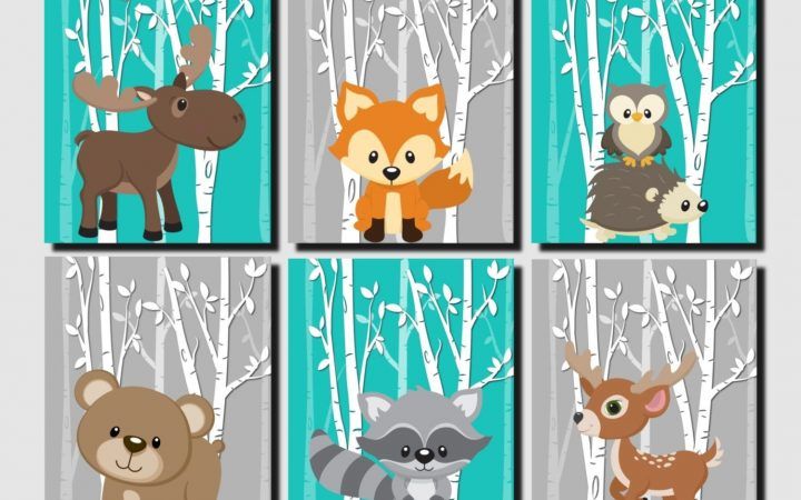 20 Collection of Woodland Nursery Wall Art