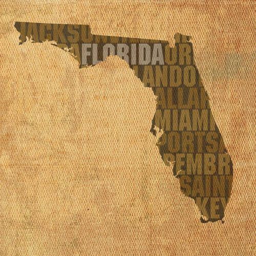 Florida Map Wall Art (Photo 15 of 20)